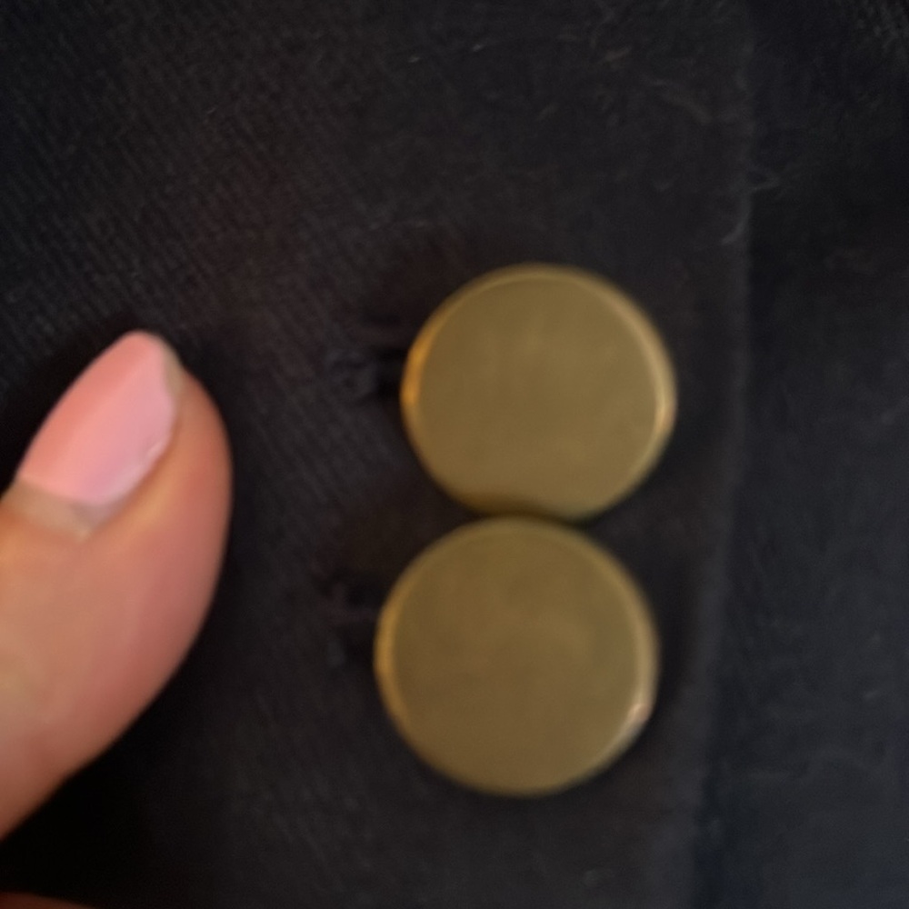 French Connection Gold and Blue Blazer with Structured Fit - Picture 3 of 6